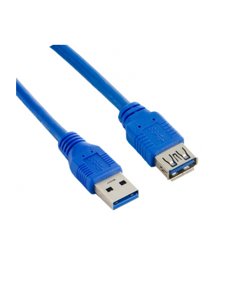 Kabel USB 3.0 AM-AF 5.0m|niebieski