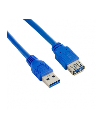 Kabel USB 3.0 AM-AF 5.0m|niebieski