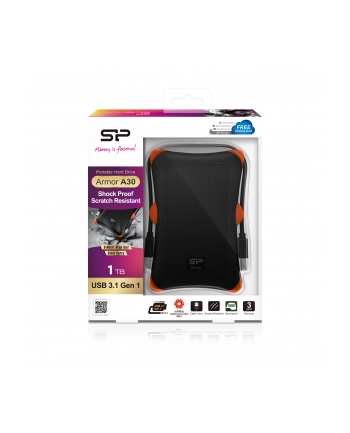 Silicon Power ARMOR A30 1TB USB 3.0 BLACK / wstrząsoodporny / PANCERNY nr 2