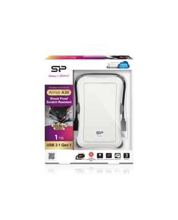 Silicon Power ARMOR A30 1TB USB 3.0 WHITE / wstrząsoodporny / PANCERNY nr 2