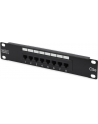 Digitus Patch panel  10'' UTP, 8 portowy RJ-45 kat. 5e 1U, LSA (kompletny) - nr 19