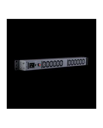 Cyber Power PDU 12 gniazd, 16A, 1U, RACK, PDU20BHVIEC12R, montaż pion lub    poziom