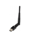 Digitus Mini karta sieciowa WiFi 300N USB 2.0, odkręcana antena 3dBi     2T/2R WPS Realtek - nr 27