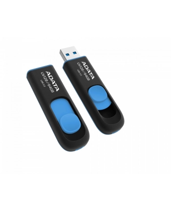 Adata DashDrive UV128 64GB USB3.0 czarno - niebieski 90MB / 40MB nr 2