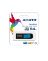 Adata DashDrive UV128 64GB USB3.0 czarno - niebieski 90MB / 40MB - nr 25