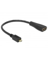 Delock Adapter Micro HDMI-D(M)->HDMI-A(F) 23cm - nr 11