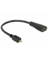 Delock Adapter Micro HDMI-D(M)->HDMI-A(F) 23cm - nr 13