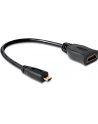 Delock Adapter Micro HDMI-D(M)->HDMI-A(F) 23cm - nr 16