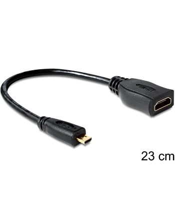 Delock Adapter Micro HDMI-D(M)->HDMI-A(F) 23cm nr 2