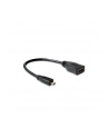 Delock Adapter Micro HDMI-D(M)->HDMI-A(F) 23cm - nr 21
