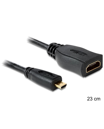 Delock Adapter Micro HDMI-D(M)->HDMI-A(F) 23cm nr 1