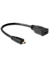 Delock Adapter Micro HDMI-D(M)->HDMI-A(F) 23cm - nr 7