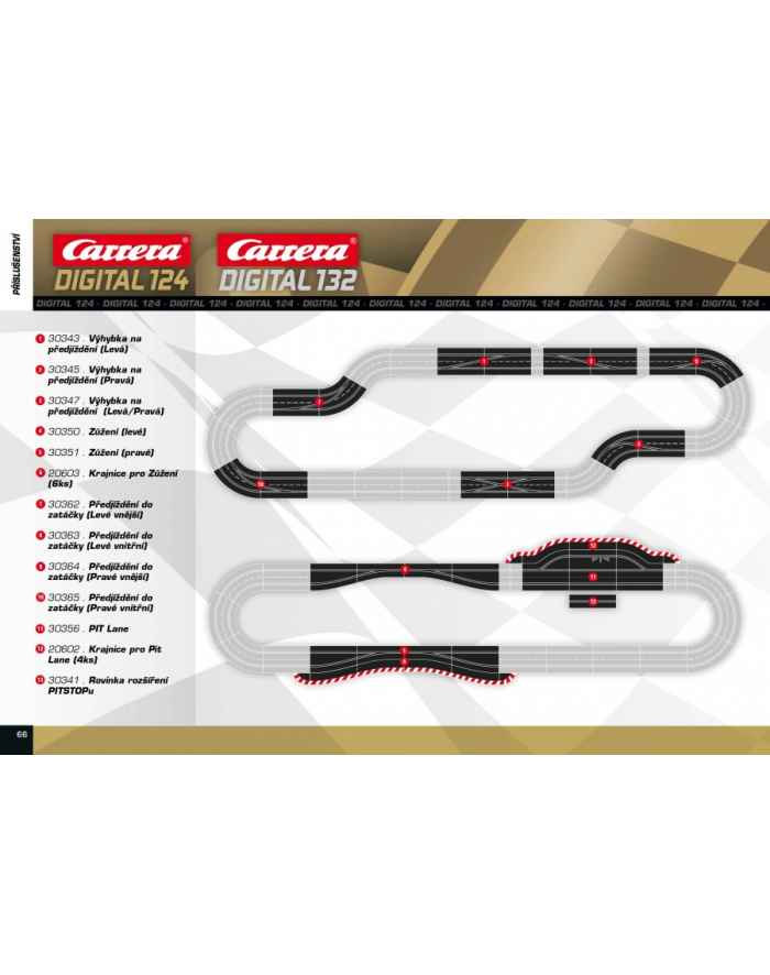 CARRERA Digital 124 Spurwechse Rechts główny