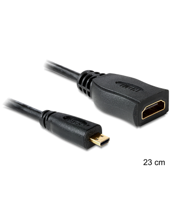 Delock Adapter Micro HDMI-D(M)->HDMI-A(F) 23cm