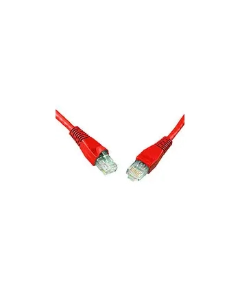 Solarix patchcord kat. 5e UTP PVC, osłonka nasuwana, 3m czerwony