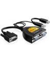 Delock adapter VGA(15M) -> VGA(15F) x2 + zasilanie z USB + USB(AF) - nr 32