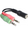 Delock Adapter Mini Jack(M)x2 -> Mini Jack(F) 4-Pin 12cm - nr 21