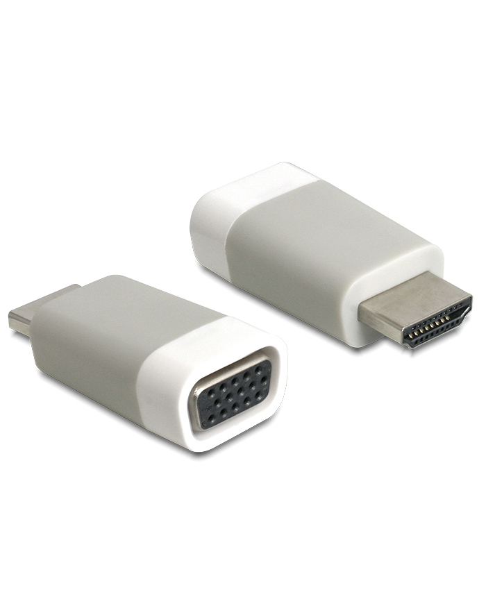 Delock adapter HDMI-A(M)->VGA(F) główny