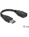 Delock Przedłużacz USB 3.0 AM-AF 15cm - nr 28