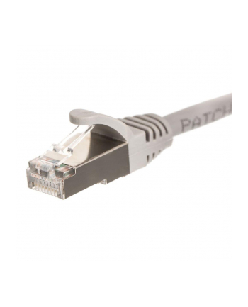 Netrack patchcord RJ45, osłonka zalewana, kat. 5e FTP, 15m szary