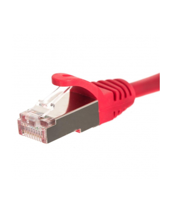 Netrack patchcord RJ45, osłonka zalewana, kat. 5e FTP, 20m czerwony