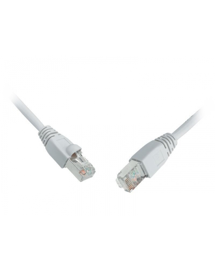 Solarix patchcord kat. 6 SFTP PVC, osłonka nasuwana, 15m szary główny