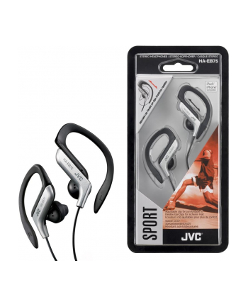 JVC Słuchawki sportowe HA-EB75-S  membrana neodymowa 13.5mm, regulacja w 5 zakresach