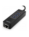 Adapter Unitek USB 3.0-Gigabit + hub 3x USB3.0 Y-3045 - nr 9