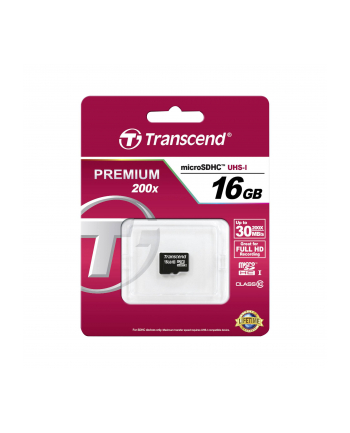 TRANSCEND Micro SDHC Class 10 16GB (bez adaptera)