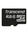 TRANSCEND Micro SDHC Class 10 4GB (bez adaptera) - nr 1