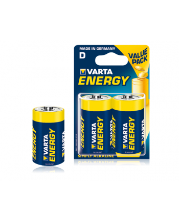 Varta Baterie Alkaliczne R20 typD 2szt energy