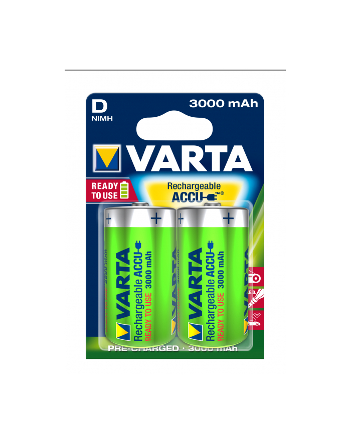 Varta Akumulator R20 3000mAh 2szt ready 2 use główny