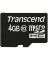 TRANSCEND Micro SDHC Class 10 4GB (bez adaptera) - nr 1