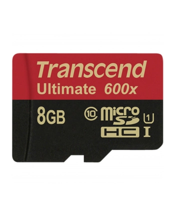 TRANSCEND Micro SDHC Class 10 UHS-I 600x, MLC, 8GB (Ultimate) + adapter nr 2