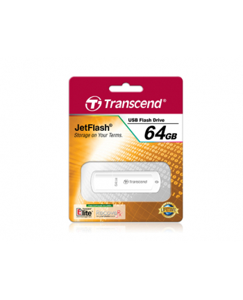 TRANSCEND USB Flash Disk JetFlash®370, 64GB, USB 2.0, White