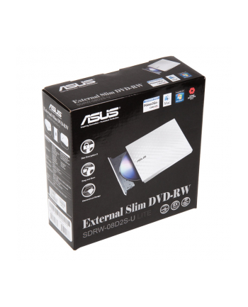 ASUS SDRW-08D2S-U LITE, White / 8x DVD, 24x CD / 1 MB / USB2.0