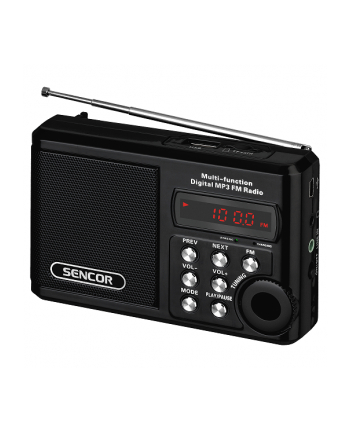 Sencor SRD 215 B KIESZONKOWE RADIO Z MP3,USB,SLOT NA KARTE SD    BATERIA LITOWA DO 10 GODZ.