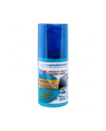 ESPERANZA Zestaw do Czyszczenia Ekranów LED/LCD/TFT| ŻEL 200 ML| MIKROFIBRA