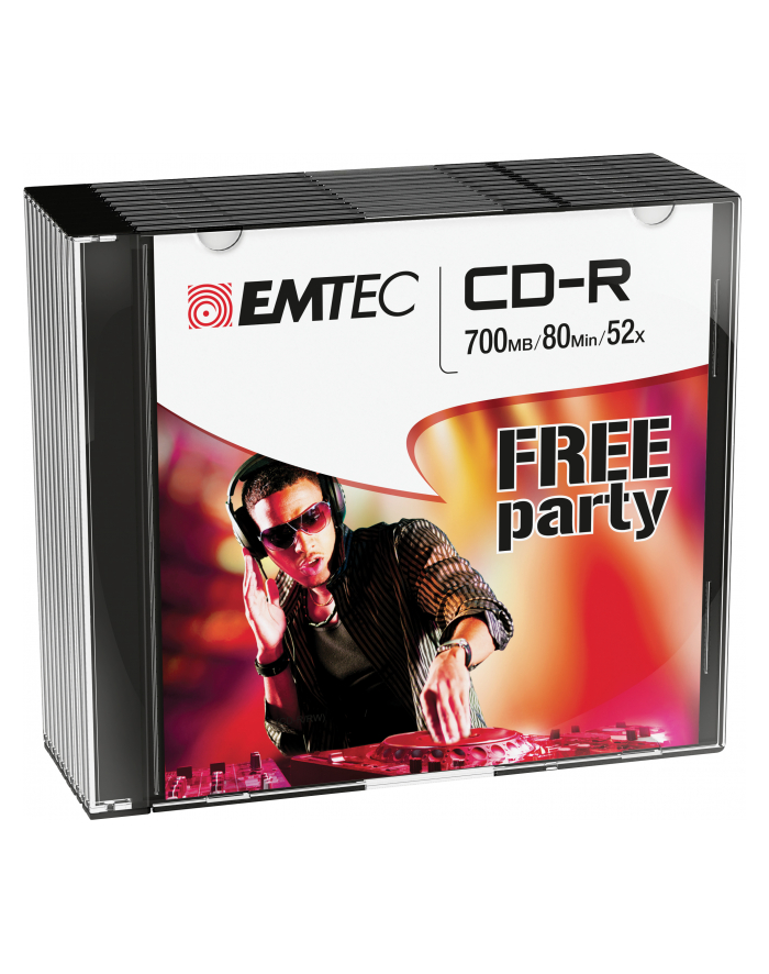 Emtec płyta  CD R |700MB| 52X | 80 MIN| slim 10-pak| główny