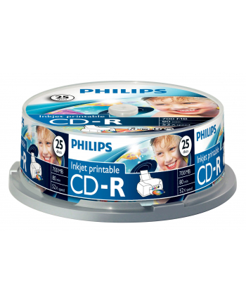 CD-R Philips [ cake box 25 | 700MB | 52x ] do nadruku