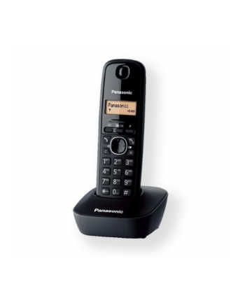 Panasonic KX-TG1611FXH Cordless phone, Black /  LCD / Memory 50 numbers / Memory for 50 incoming numbers /  (10levels) Auto-repeat, ringtone 12, selectable 16 tone / Wall-mount option