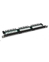 Solarix 19'' patch panel UTP CAT5E 24xRJ45 vyvaz.lištou czarny z 0,5 U - nr 3