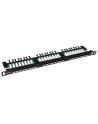 Solarix 19'' patch panel UTP CAT5E 24xRJ45 vyvaz.lištou czarny z 0,5 U - nr 4