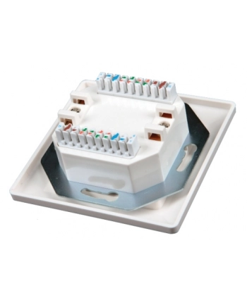 Solarix gniazdo 2 x CAT5e UTP RJ45 podtynkowy biały nr 1