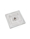 Solarix outlet CAT6 UTP 1 x RJ45 podtynkowy biały - nr 2