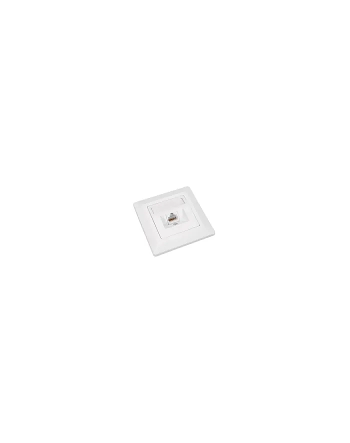 Solarix outlet CAT6 UTP 1 x RJ45 podtynkowy biały główny