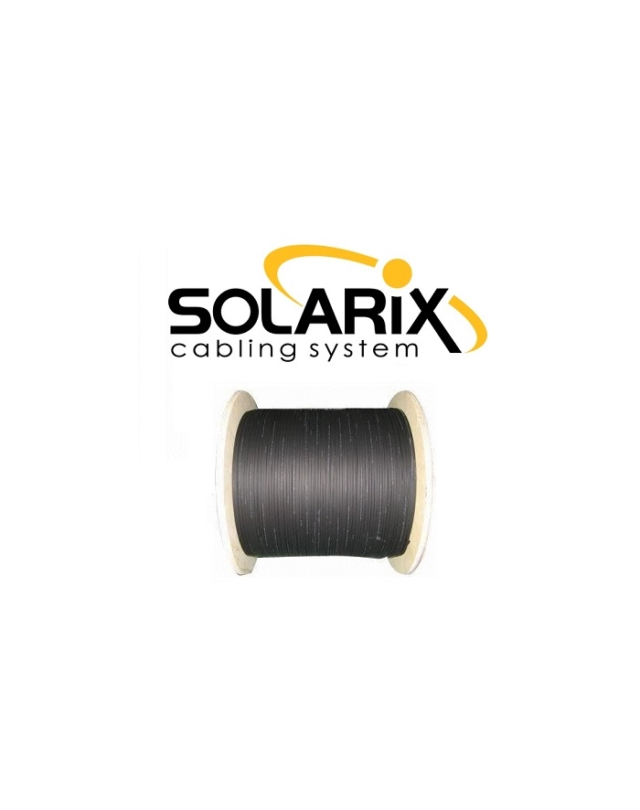DROP1000 uniwersalny kabel Solarix 4vl 9/125, 3,6mm LSZH, czarny, G.657A, 500m główny