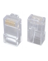 Solarix modular plug 8p8c CAT6 folded, unshielded, for wire (100p) - nr 1