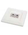 Solarix gniazdo 2 x CAT5e STP RJ45 podtynkowy biały - nr 3