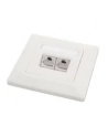 Solarix gniazdo 2 x CAT5e STP RJ45 podtynkowy biały - nr 5